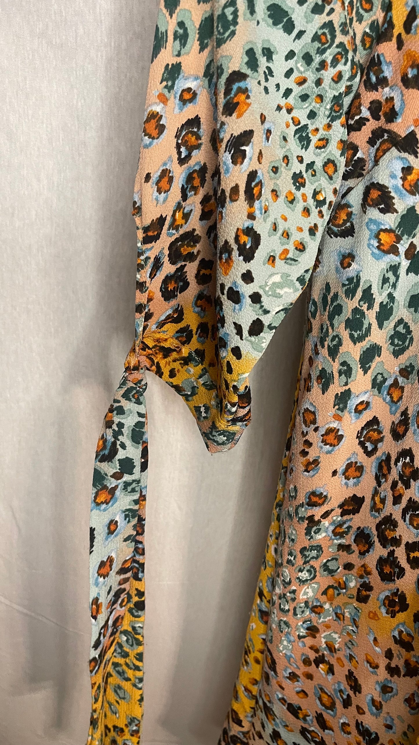 XL/XXL Color Splash Cheetah Print Dress