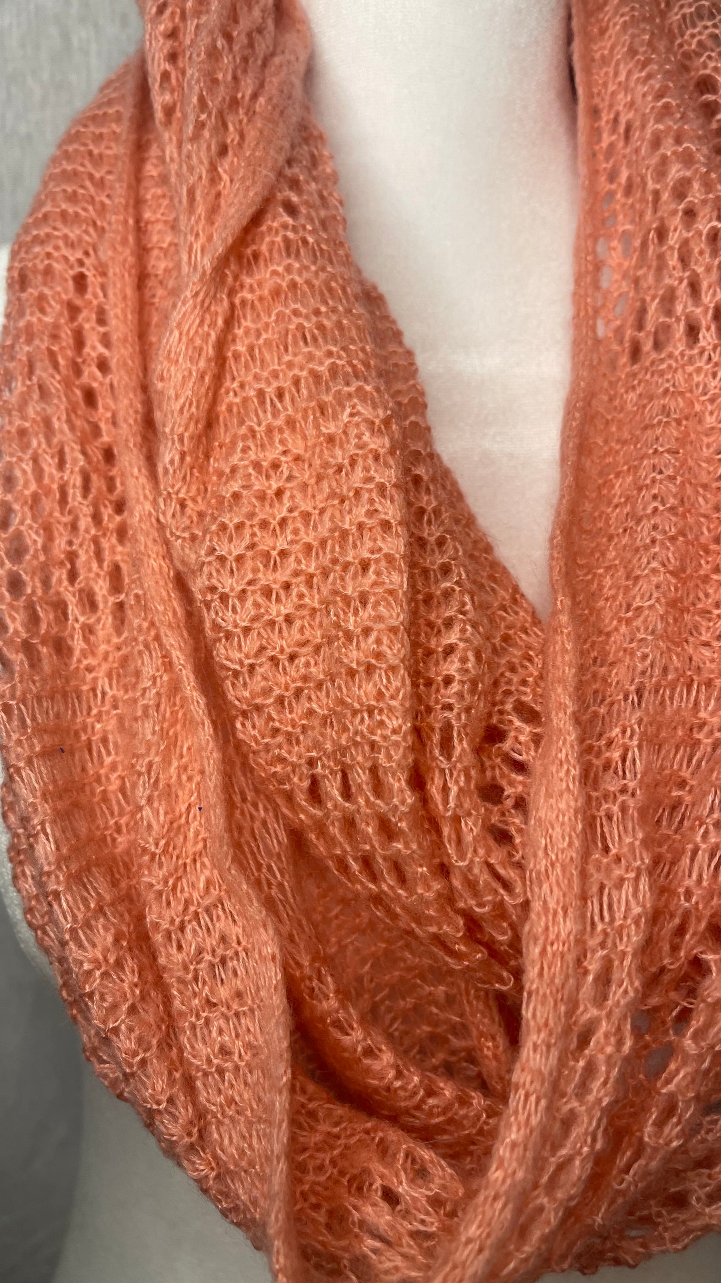 Peach Infinity Scarf