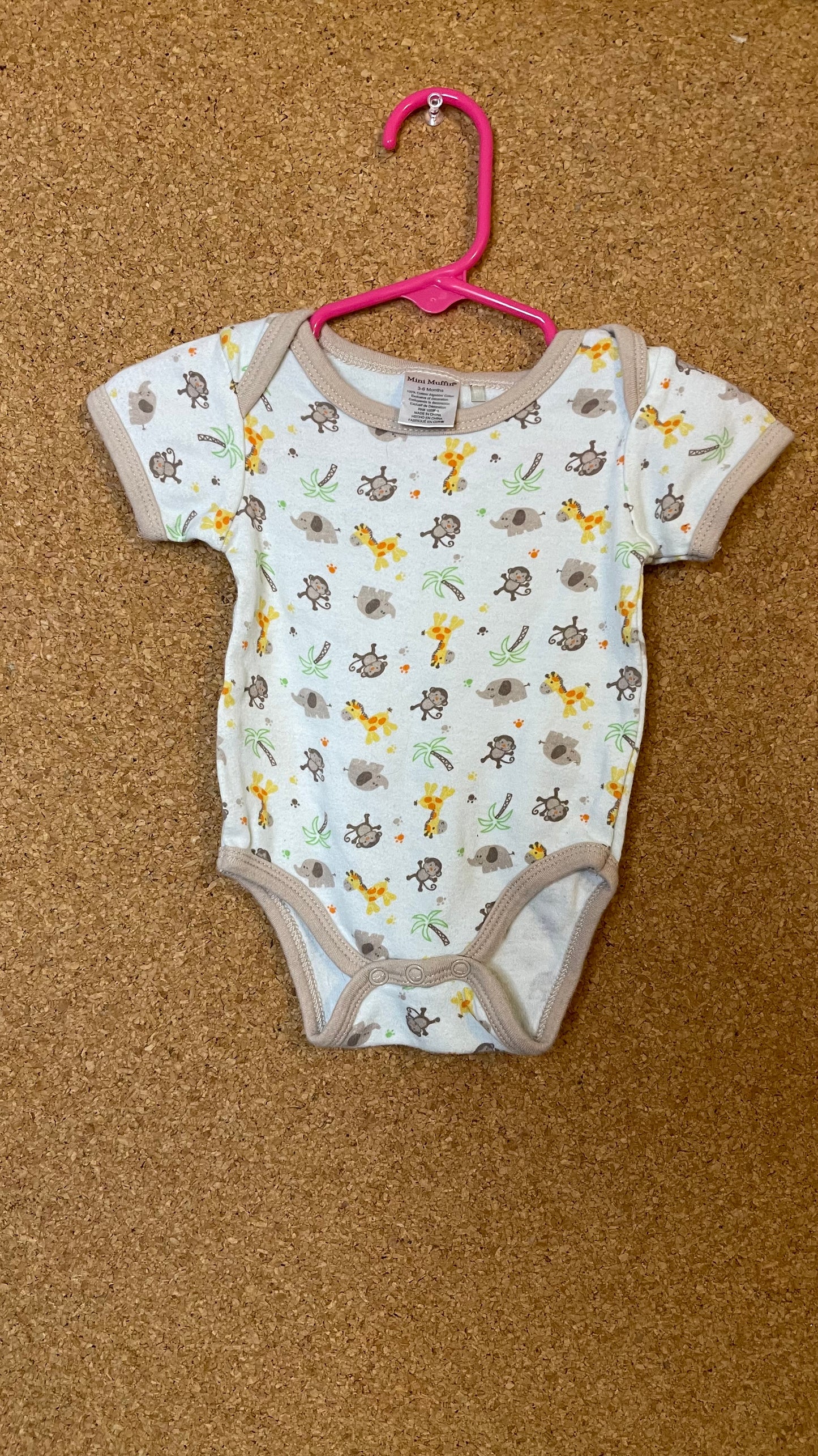 3-6 Months Jungle Onesie