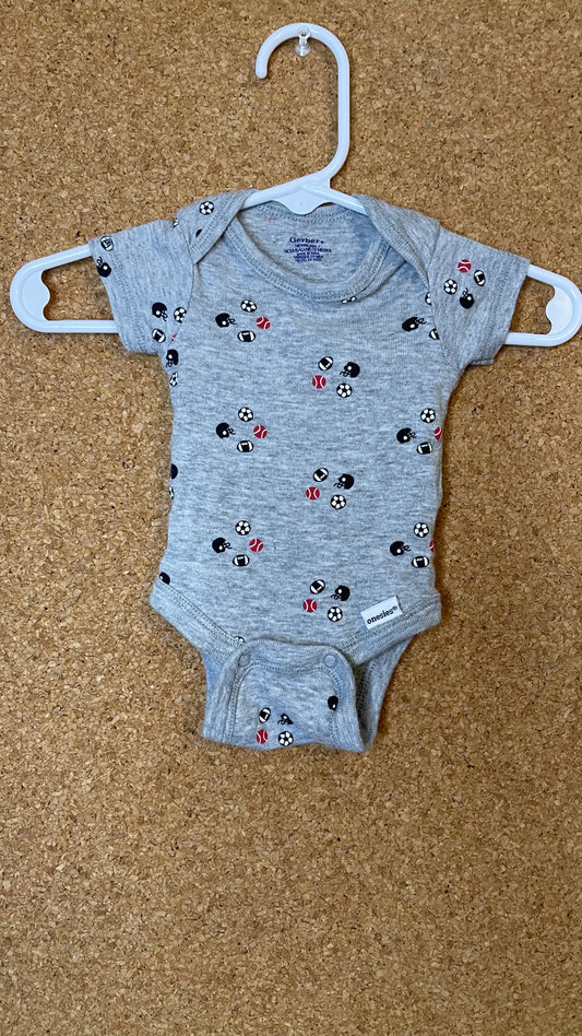 Newborn Gerber Sports Onesie