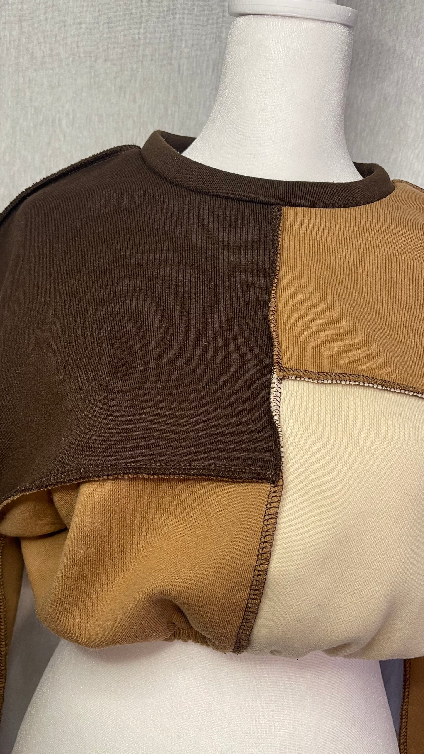 SM Shein Color Block Crop Sweater