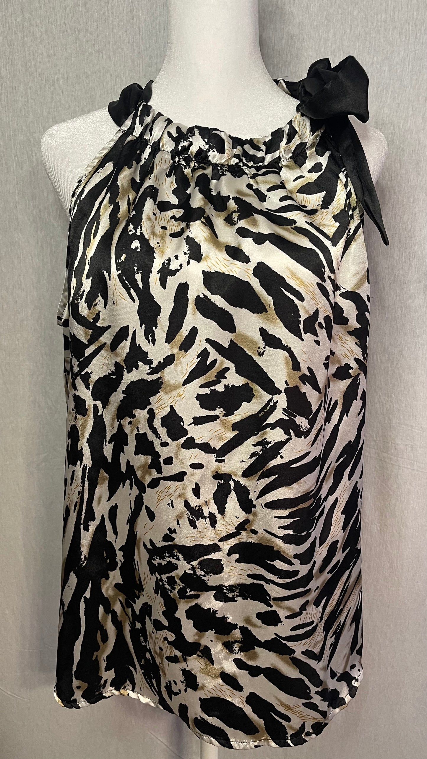 LG Cato Bow Detail Cheetah Print Top
