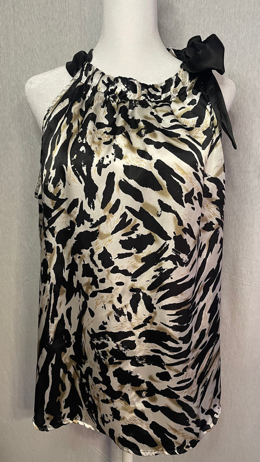 LG Cato Bow Detail Cheetah Print Top