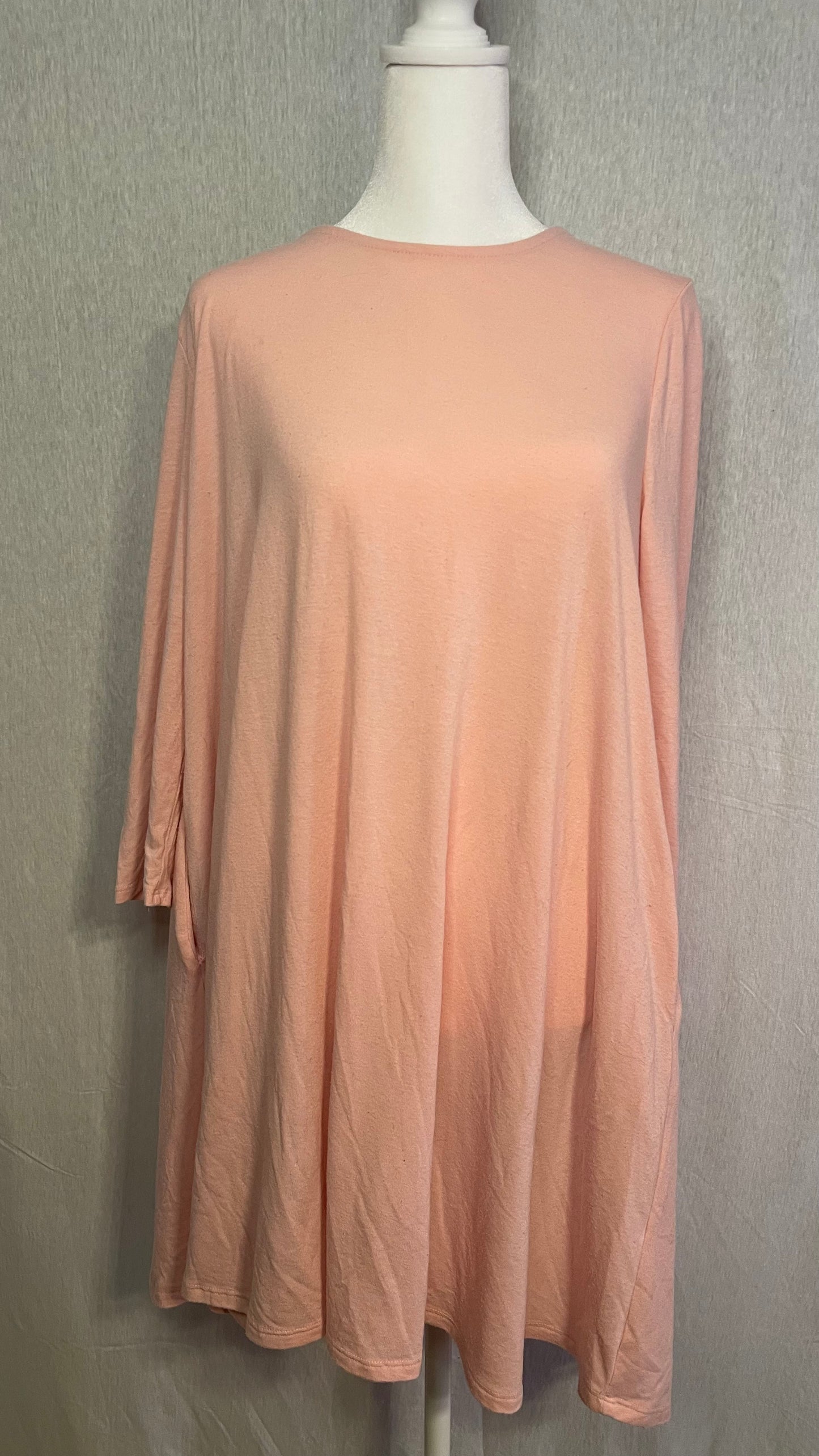 LG Pink 3/4 Sleeve Dress with Pockets