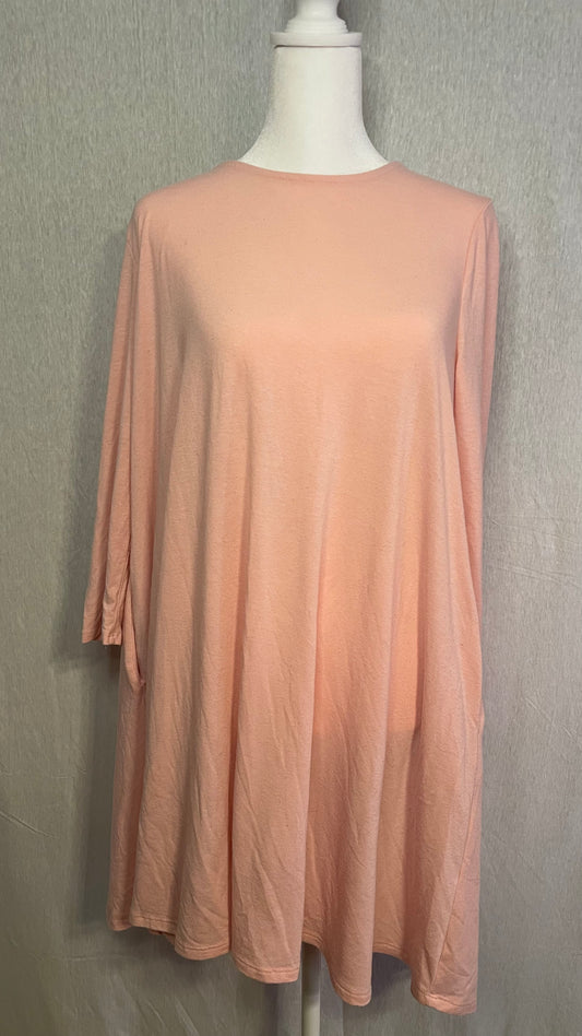 LG Pink 3/4 Sleeve Dress with Pockets