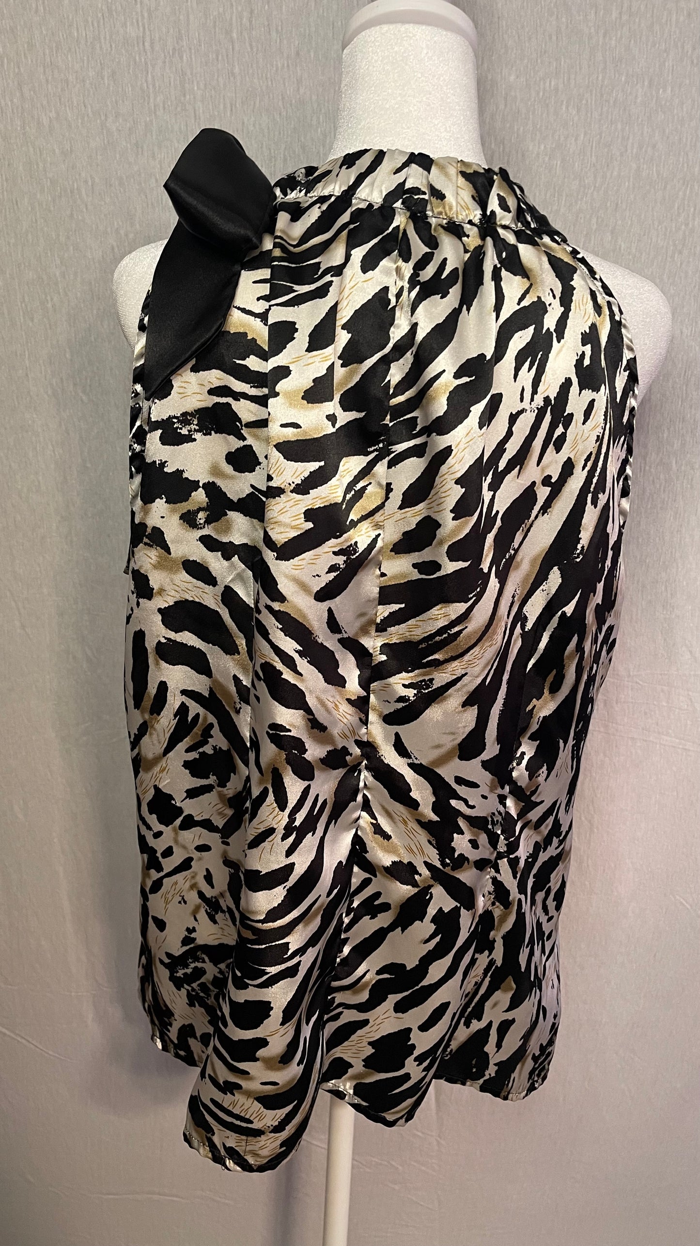 LG Cato Bow Detail Cheetah Print Top