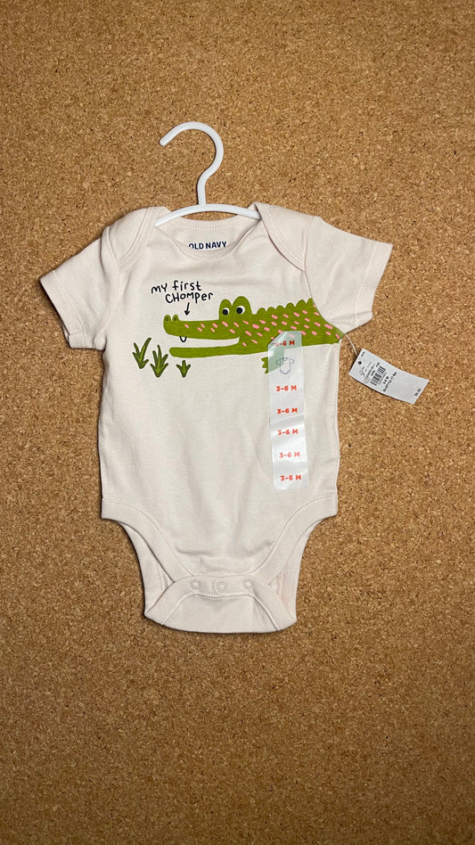 NWT / 3-6 MO First Chomper Onesie