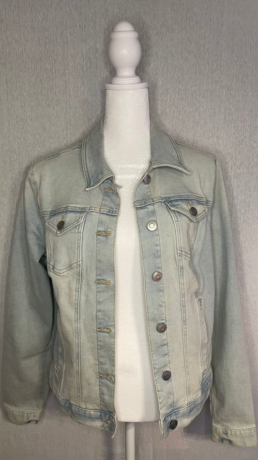 MED Time and Tru Blue Jean Denim Jacket