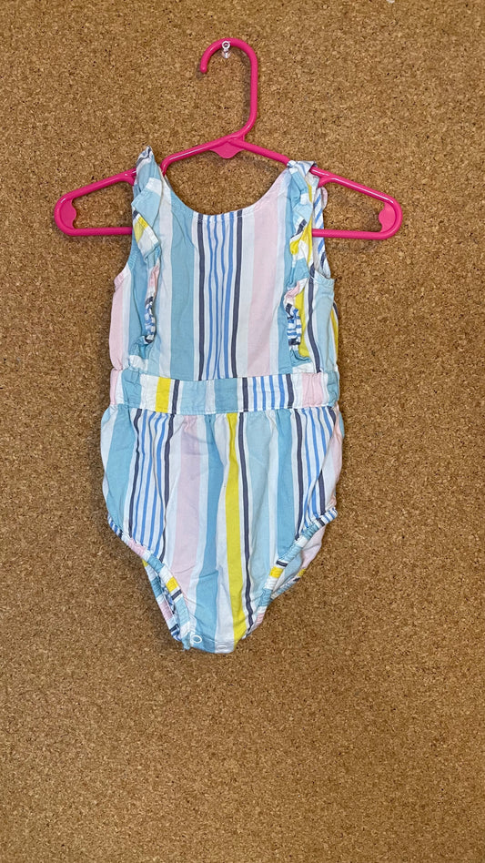 9 Months Striped Onesie