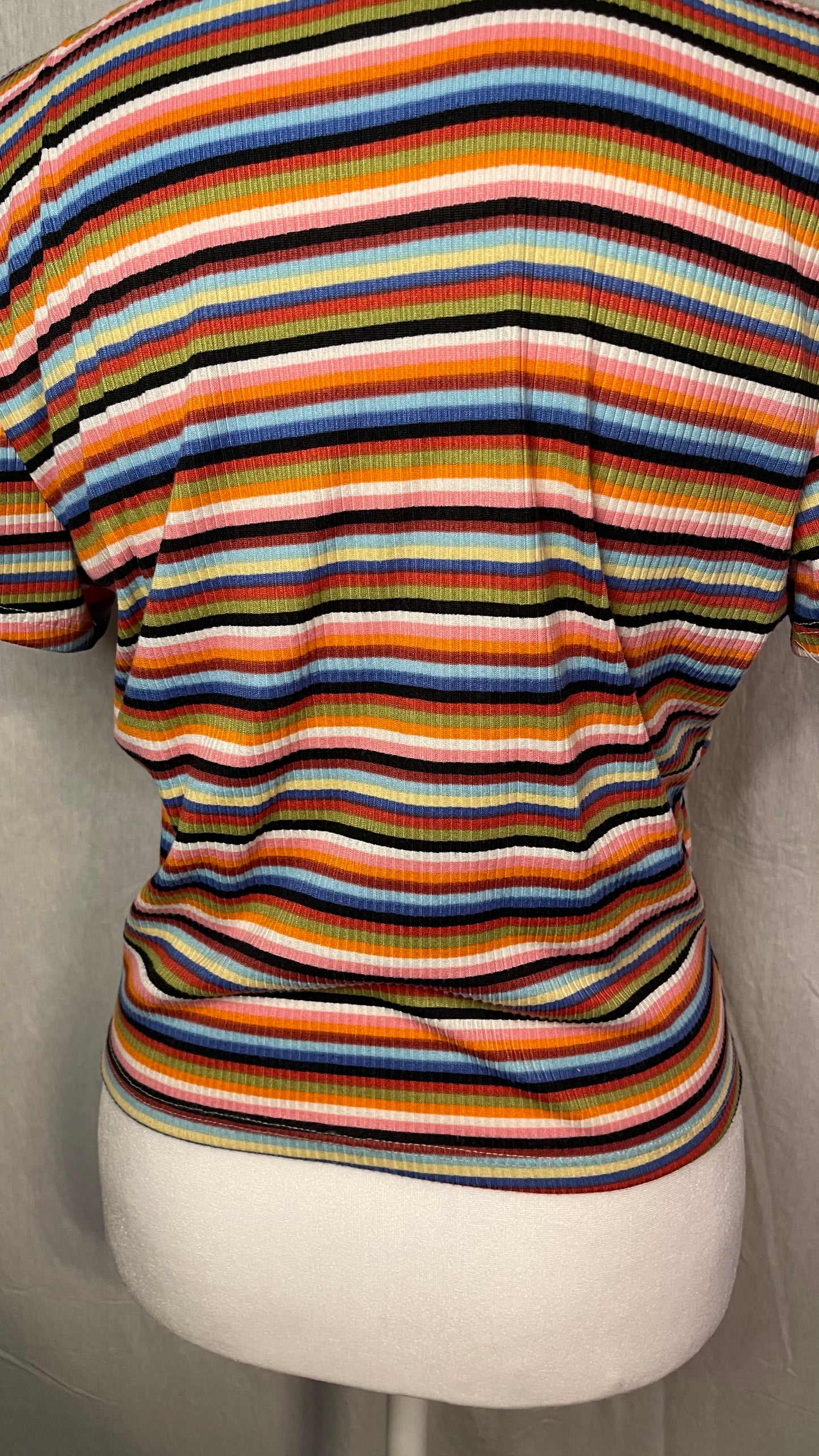 XL Rue 21 Striped Crop Top