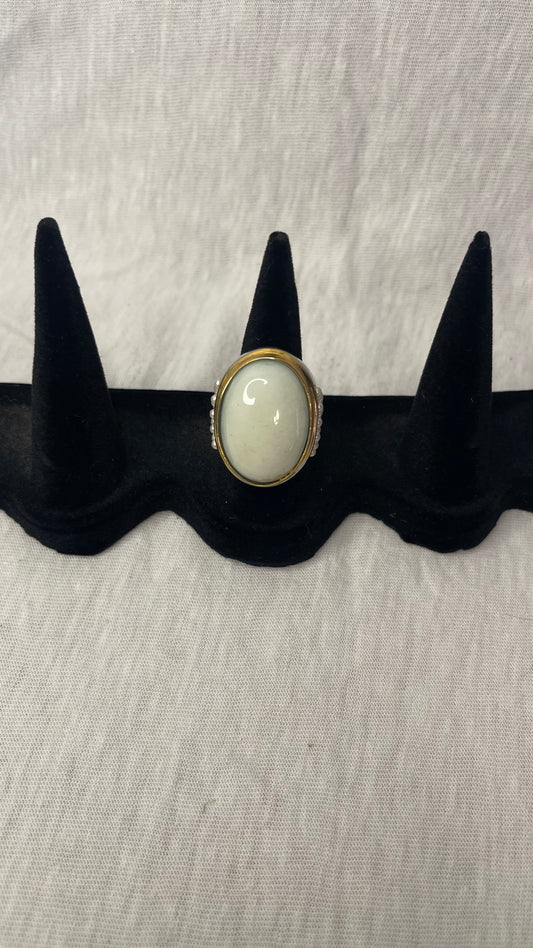 Silver and Gold Mix Chunky Ring