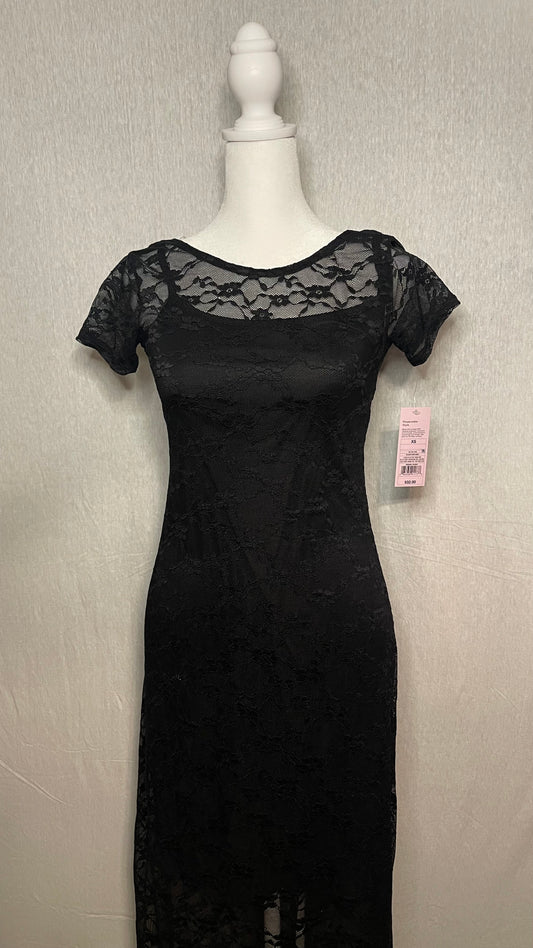 XS Wild Fable Black Lace Dress