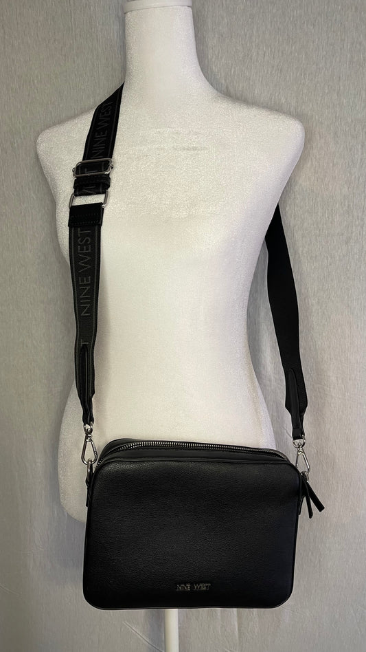 Nine West Brand Black Crossbody Purse Bag