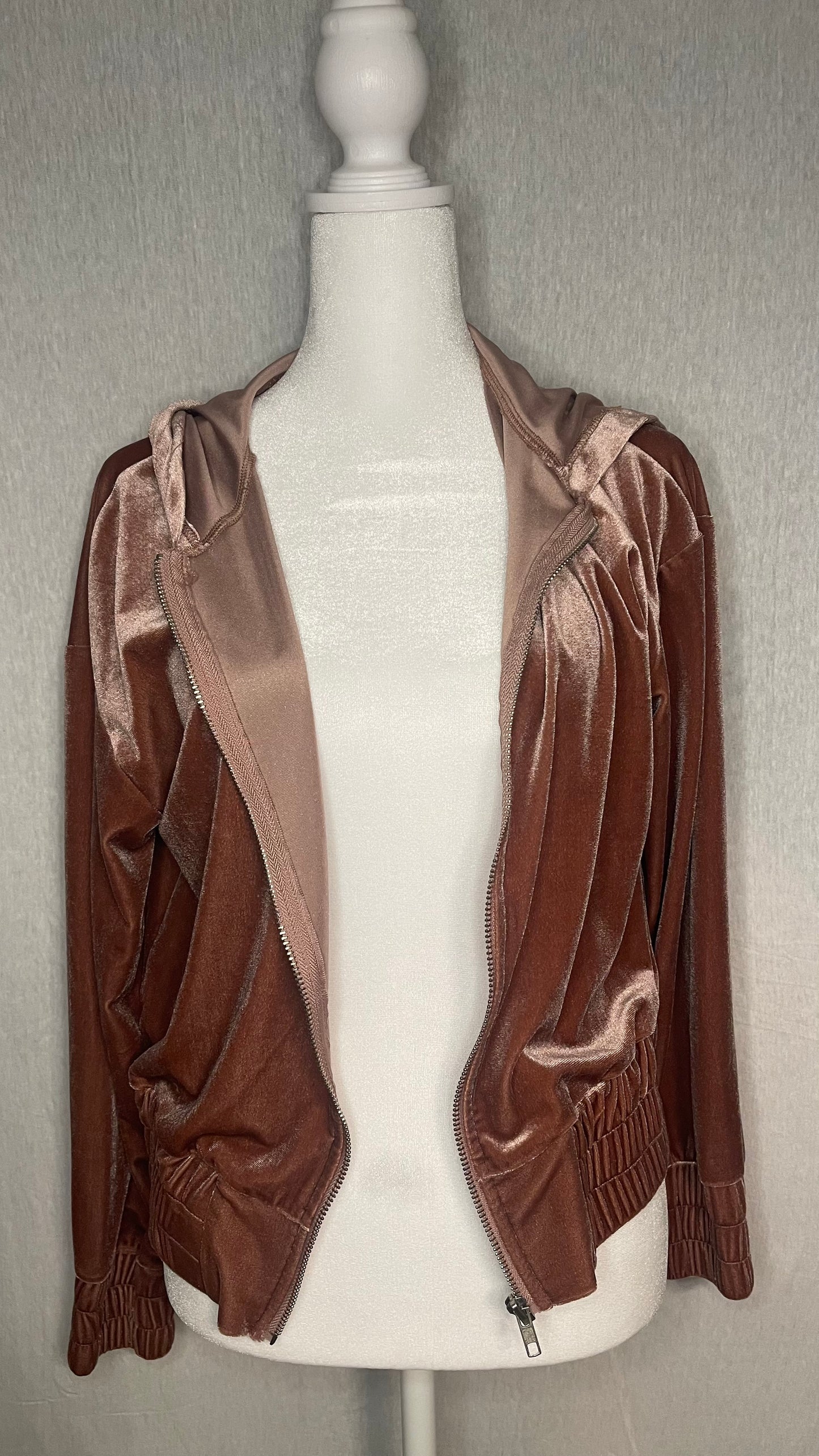 SM Shein Velvet Tracksuit Jacket