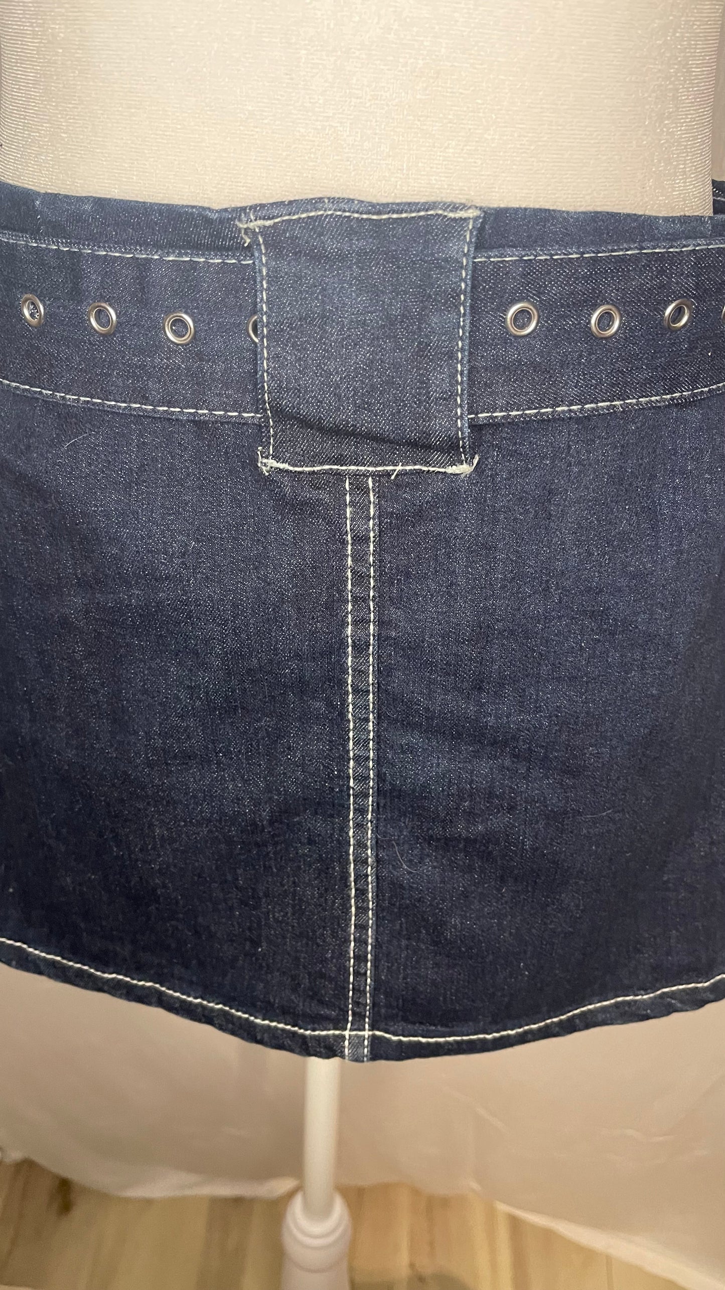 MED Jean Skirt with Belt Detail