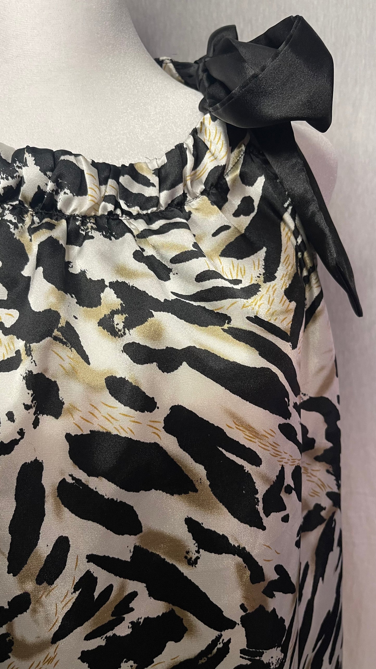 LG Cato Bow Detail Cheetah Print Top