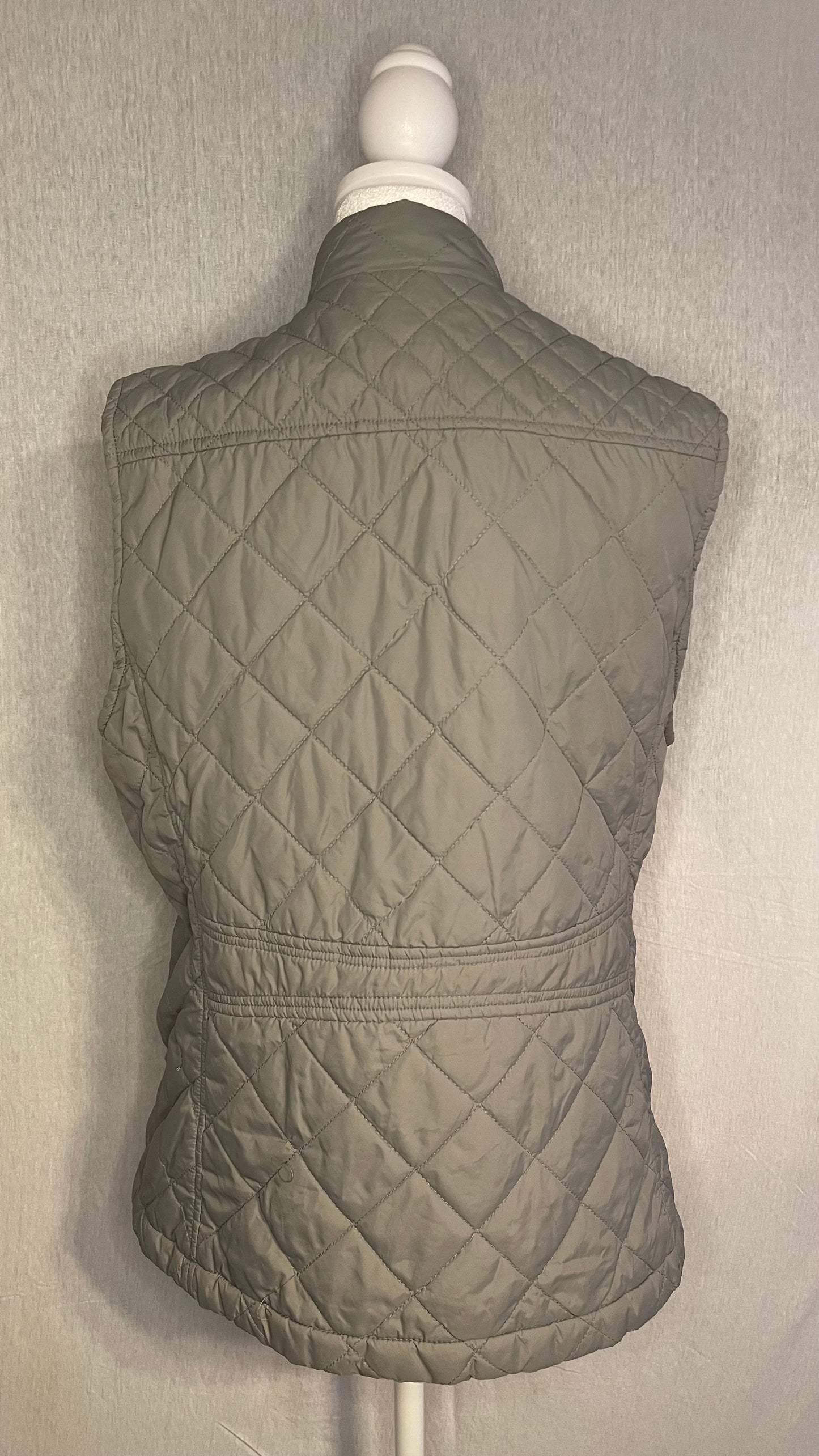 LAST CHANCE / LG Gray Zip Up Winter Vest